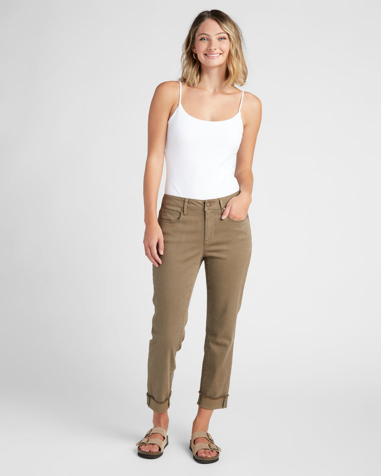 Coriander $|& Herizon Lana Cropped Straight Leg Jeans - SOF Full Front