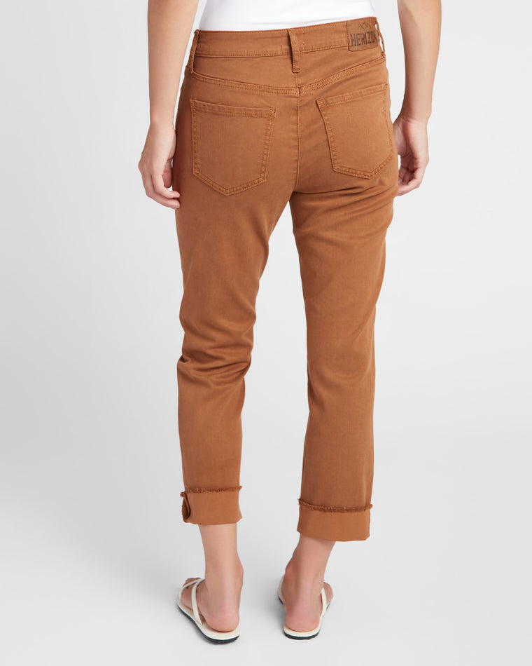 Toffee $|& Herizon Lana Cropped Straight Leg Jeans - SOF Back