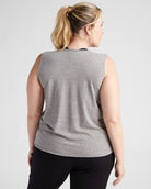 Heather Grey $|& Interval Graphic Muscle Tank - Game Day - SOF Back