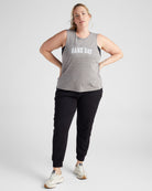 Heather Grey $|& Interval Graphic Muscle Tank - Game Day - SOF Full Front