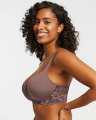 Almond Spice/Pink Pearl $|& Montelle Pure Plus Full Coverage T-Shirt Bra - VOF Side