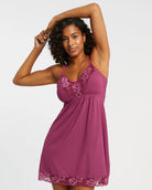Cranberry & Rose $|& Montelle Bust Support Chemise - VOF Front