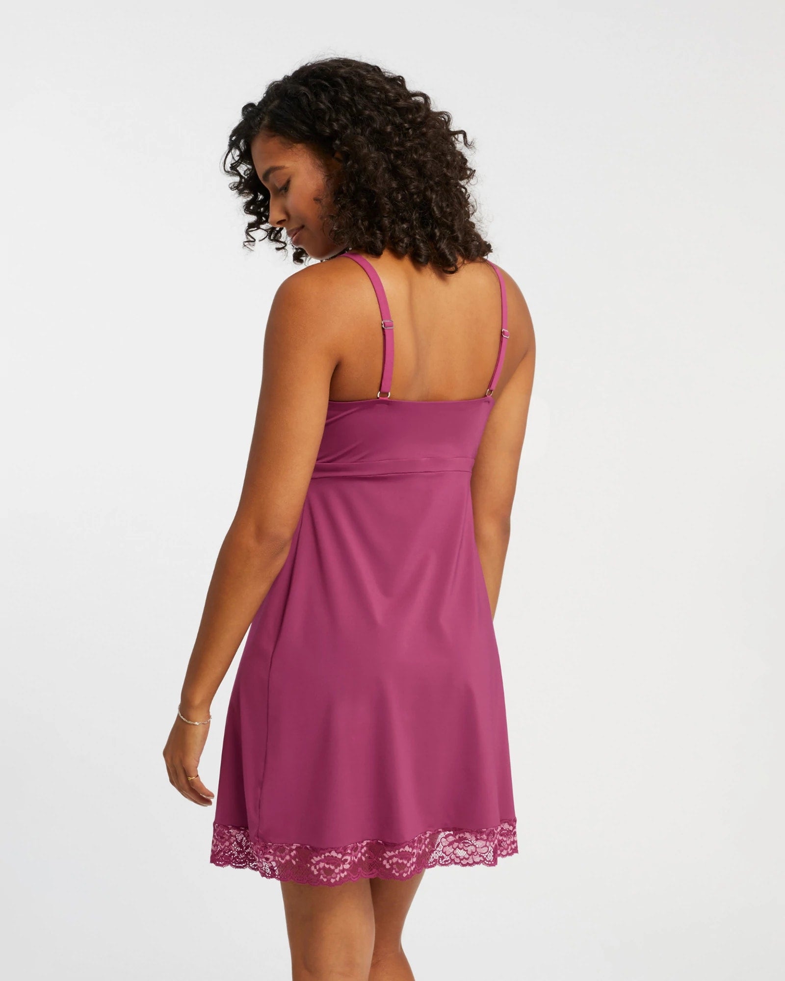 Cranberry & Rose $|& Montelle Bust Support Chemise - VOF Back