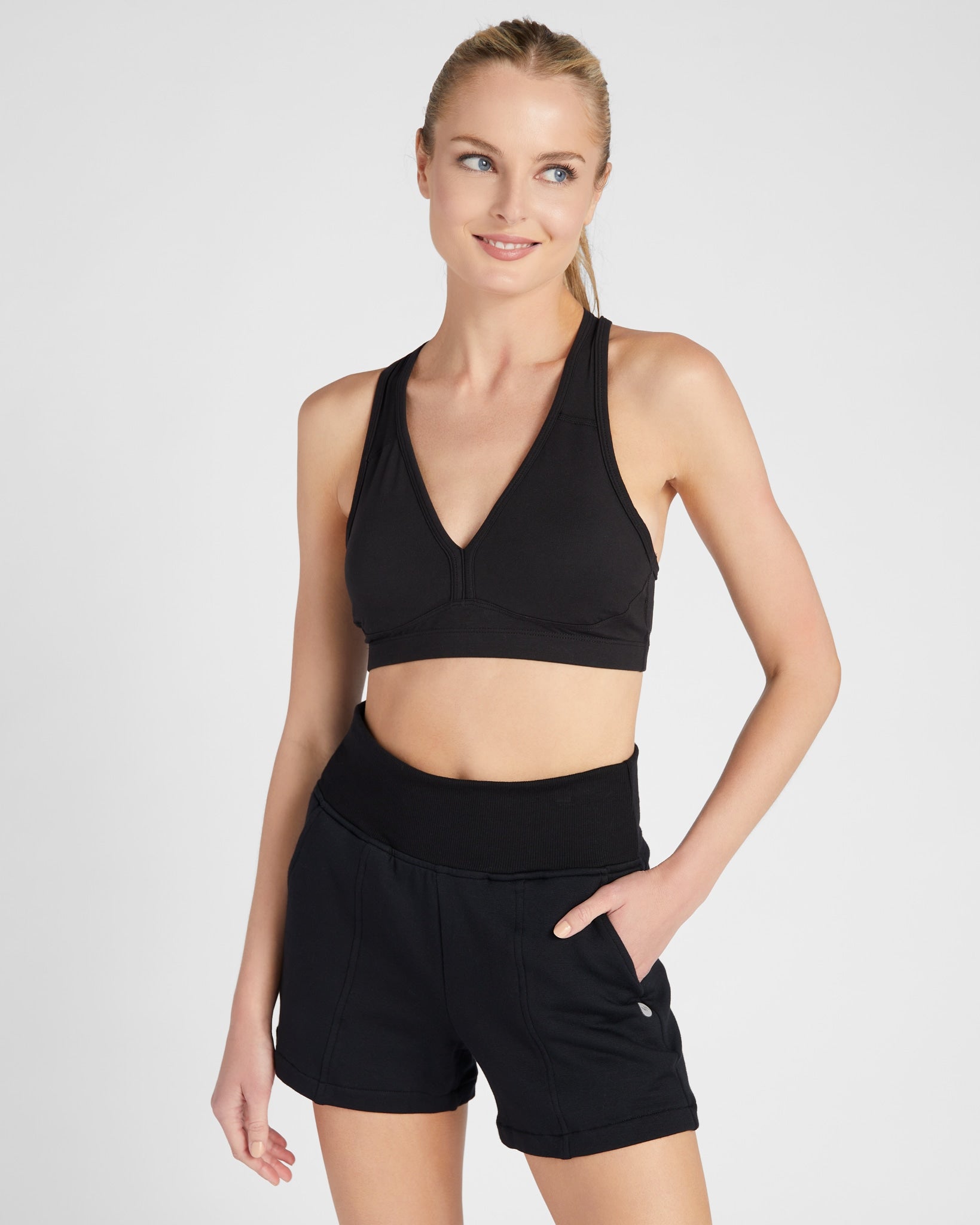 Black $|& Interval Recharge Bra - SOF Front