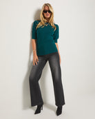 Spruced Up $|& SEAS Pacific Puff Short Sleeve Crew Neck - UGC On Fig
