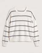 Ivory Navy $|& SEAS Crew Neck Stripe Long Sleeve - Hanger Detail