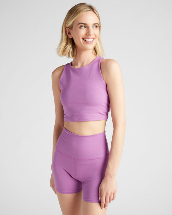 Very Grape $|& Interval Motion Racerback Sports Bra - SOF Front