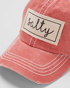 Burnt Orange $|& David & Young Salty Mesh Back Baseball Cap - SOF Detail
