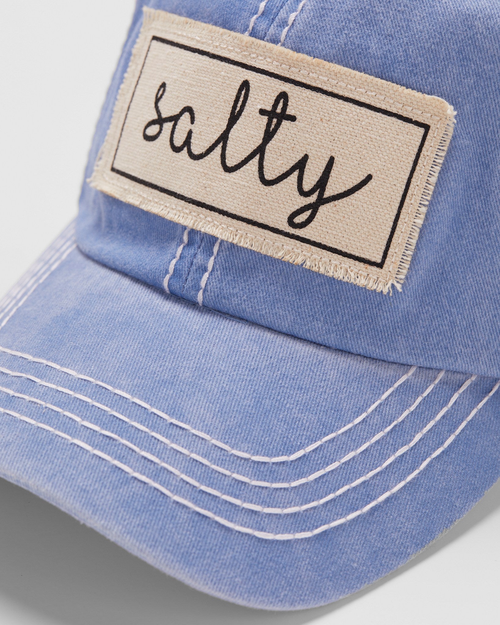Denim Blue $|& David & Young Salty Mesh Back Baseball Cap - SOF Detail