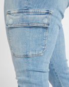 Mightily $|& Lovervet Slim Straight Cargo Jeans - SOF Detail