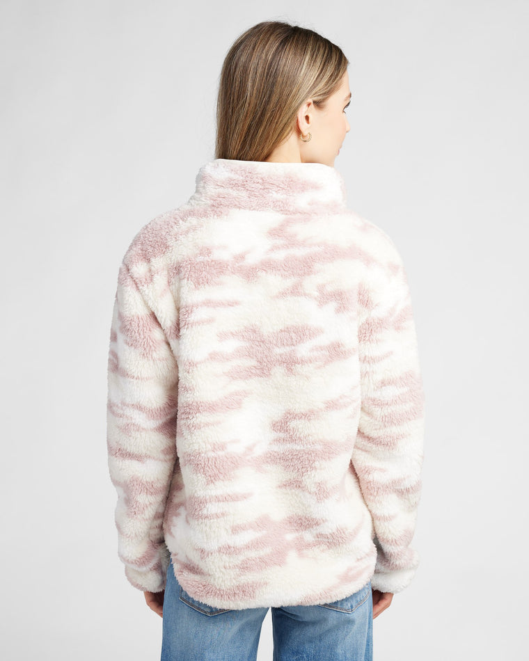 Printed Sherpa Quarter Zip