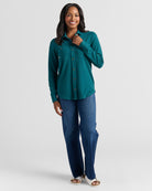 Heather Ocean $|& Thread & Supply Lewis Shirt - SOF Full Front
