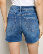 Manifest $|& Lovervet High Rise Shorts with Patch Pockets - SOF Back