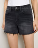 High Rise Shorts with Side Slit