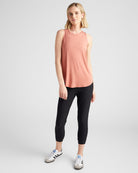 Peach Blossom $|& Interval Split Back Tank - SOF Full Front