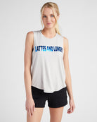 Stone $|& Interval Lattes & Lunges Graphic Tank - SOF Front