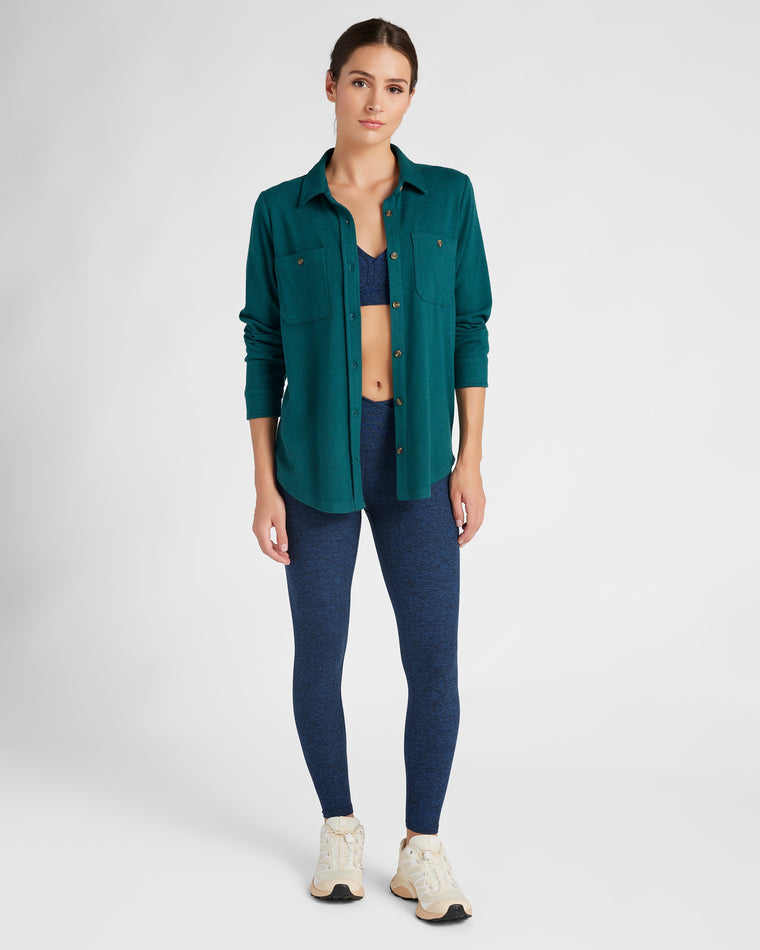 Heather Ocean $|& Thread & Supply Lewis Shirt - SOF Full Front