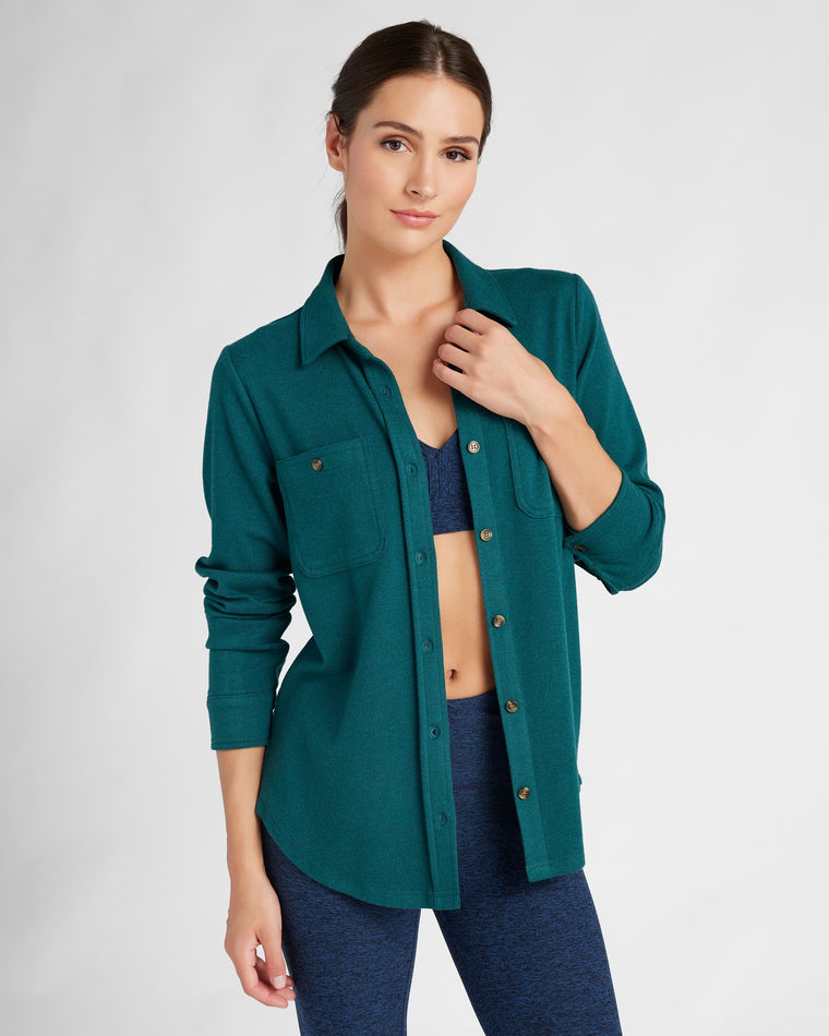 Heather Ocean $|& Thread & Supply Lewis Shirt - SOF Front