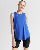 Cobalt $|& Interval Split Back Tank - SOF Front