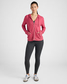 Heather Sangria $|& Interval Hacci Zip Hoodie - UGC On Fig