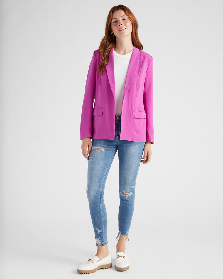 Mulberry $|& Skies Are Blue Boyfriend Blazer - SOF Full Front