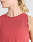 Rosewood $|& Interval Split Back Tank - SOF Detail