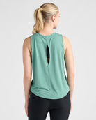 Frosty Spruce $|& Interval Keyhole Back Tank - SOF Back