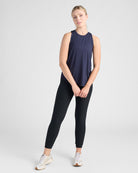 Navy $|& Interval Split Back Tank - SOF Full Front