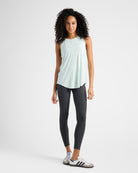 Minty Ice $|& Interval Split Back Tank - SOF Full Front