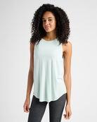 Minty Ice $|& Interval Split Back Tank - SOF Front