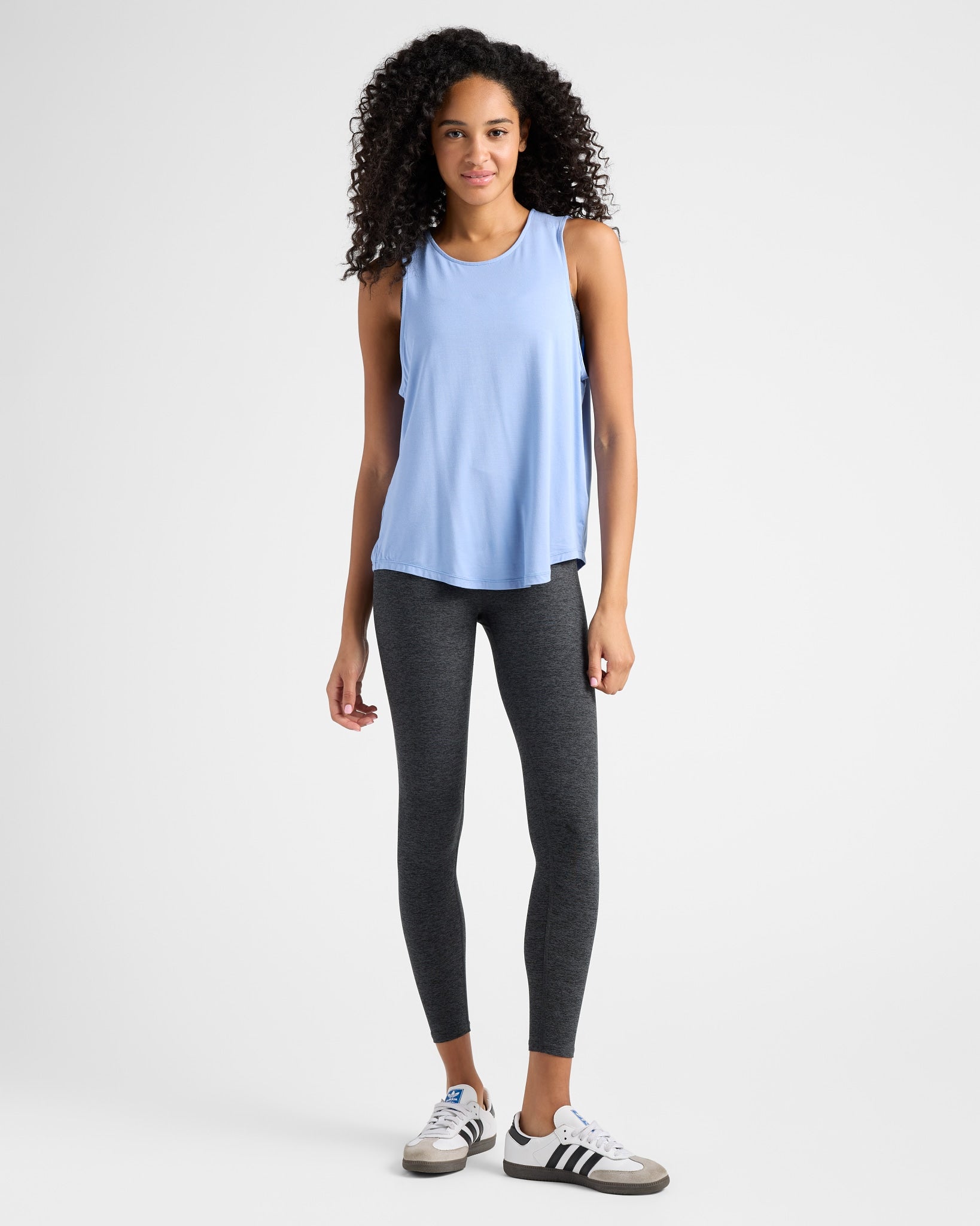 Denim $|& Interval Keyhole Back Tank - SOF Full Front