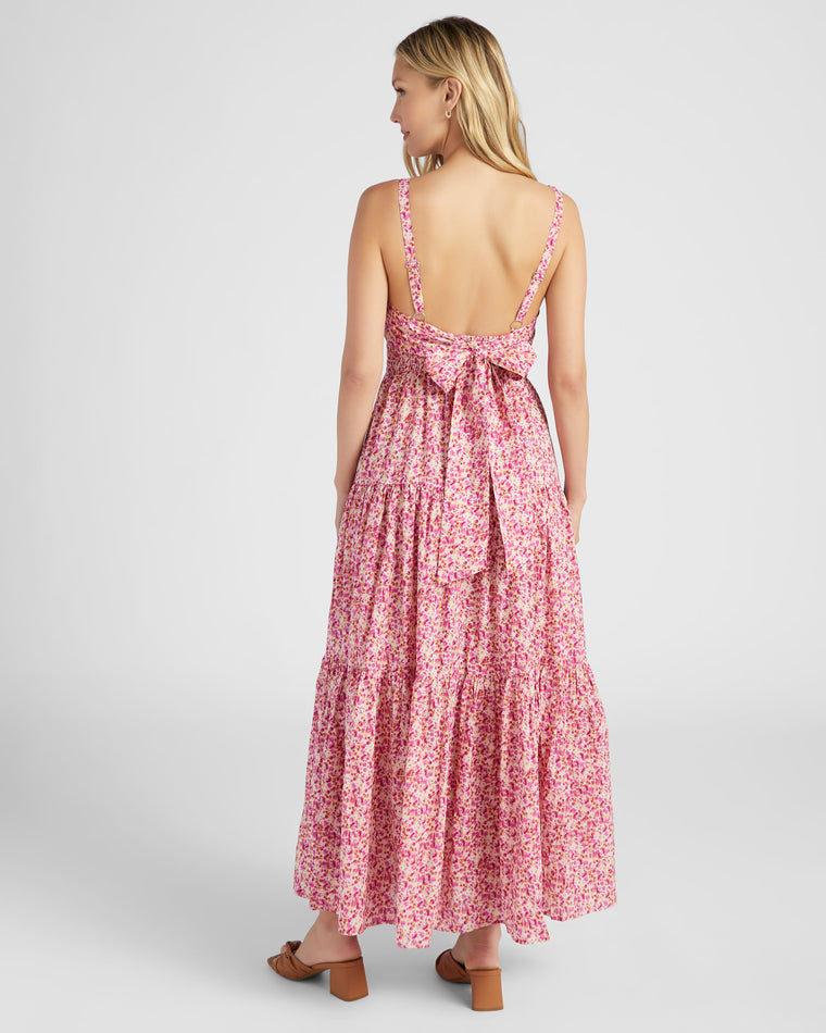 Pink Multi $|& The Pinch Print Midi Dress - SOF Back