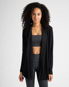Black $|& Interval Hacci Carefree Cardigan - SOF Front