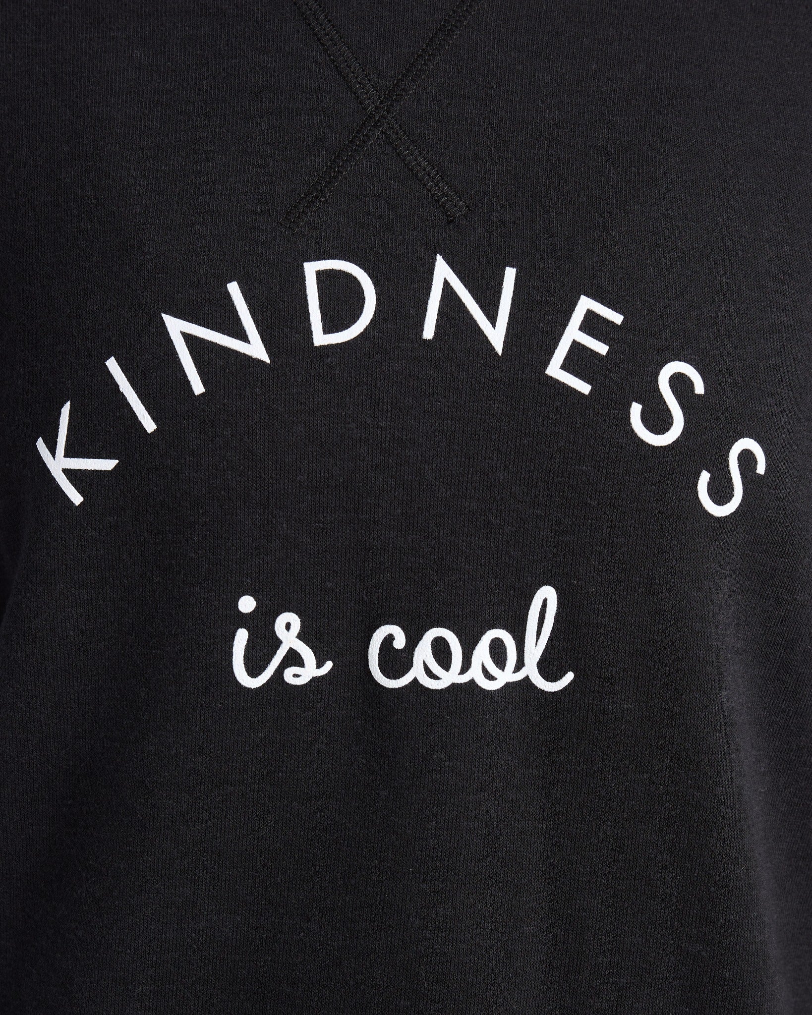 Black $|& Interval Kindness Graphic Pullover - SOF Detail