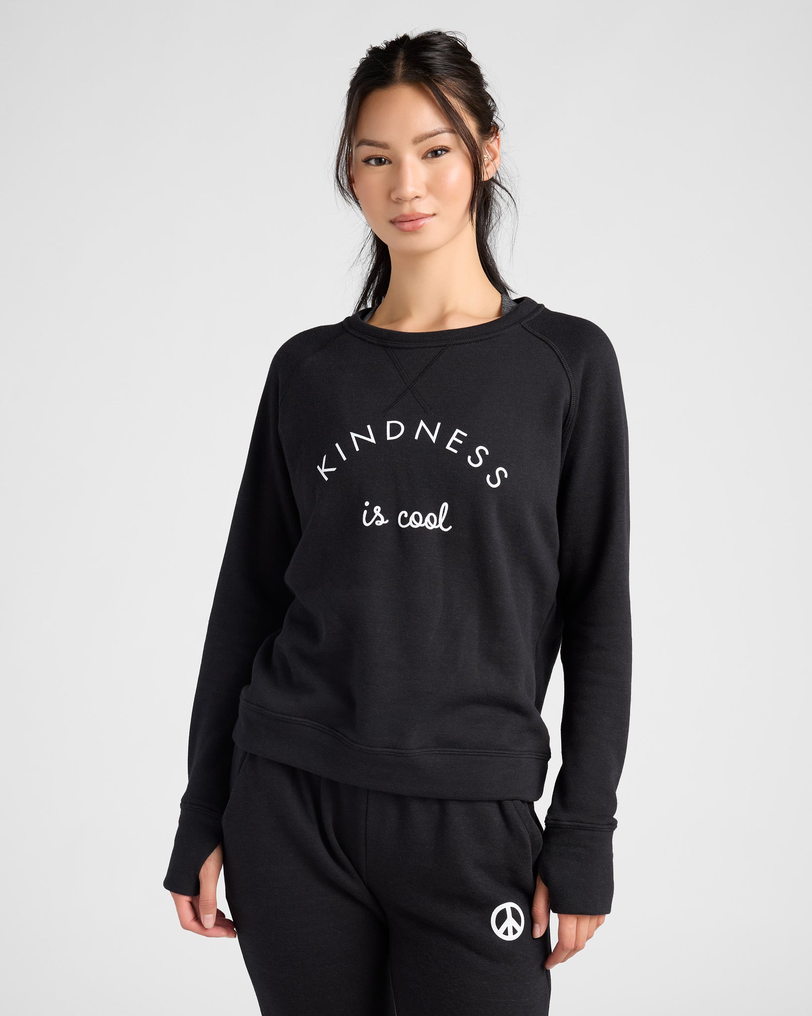 Black $|& Interval Kindness Graphic Pullover - SOF Front