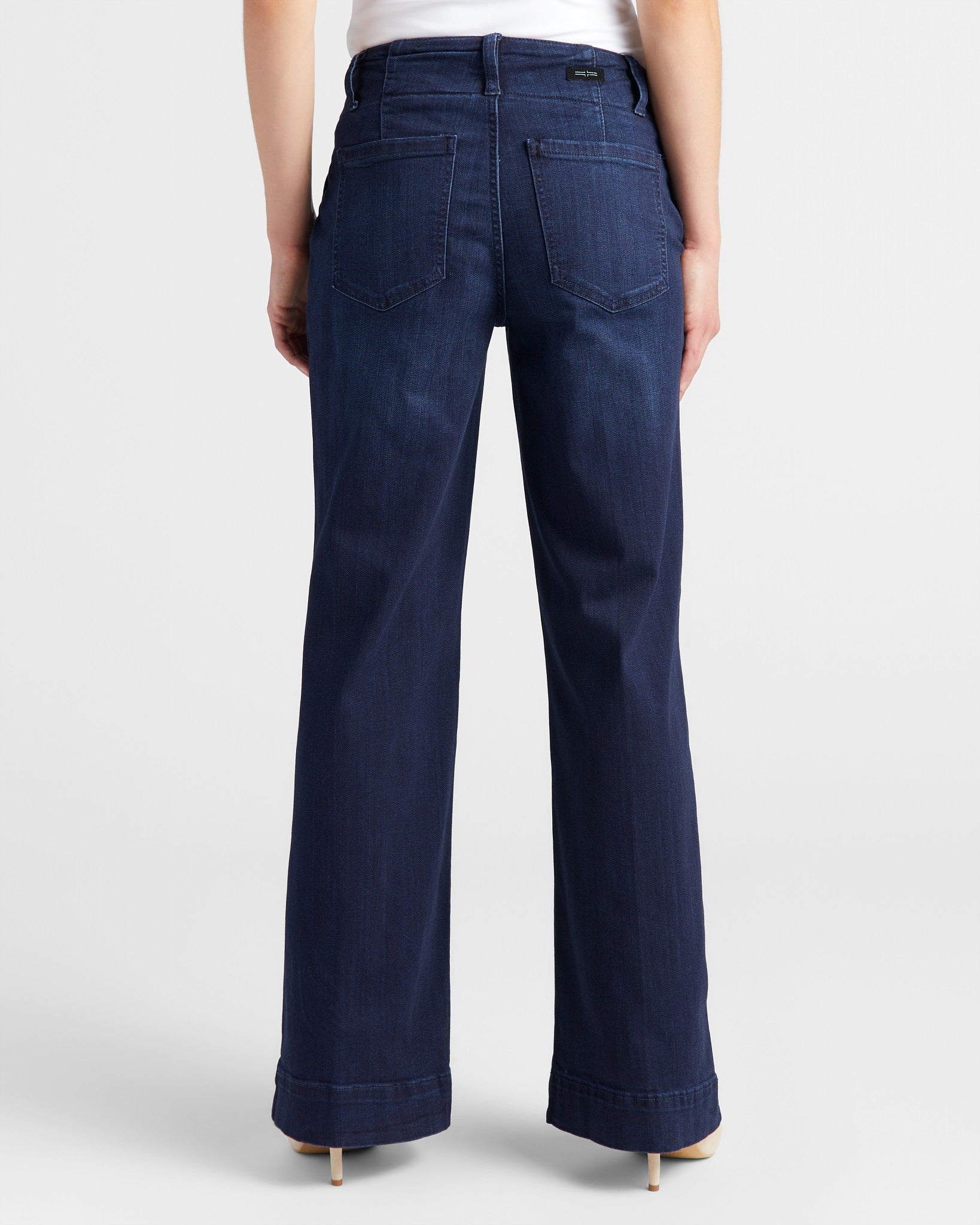 Summit Lake $|& Liverpool Wide Leg Trouser Jeans with Patch Pockets - SOF Back