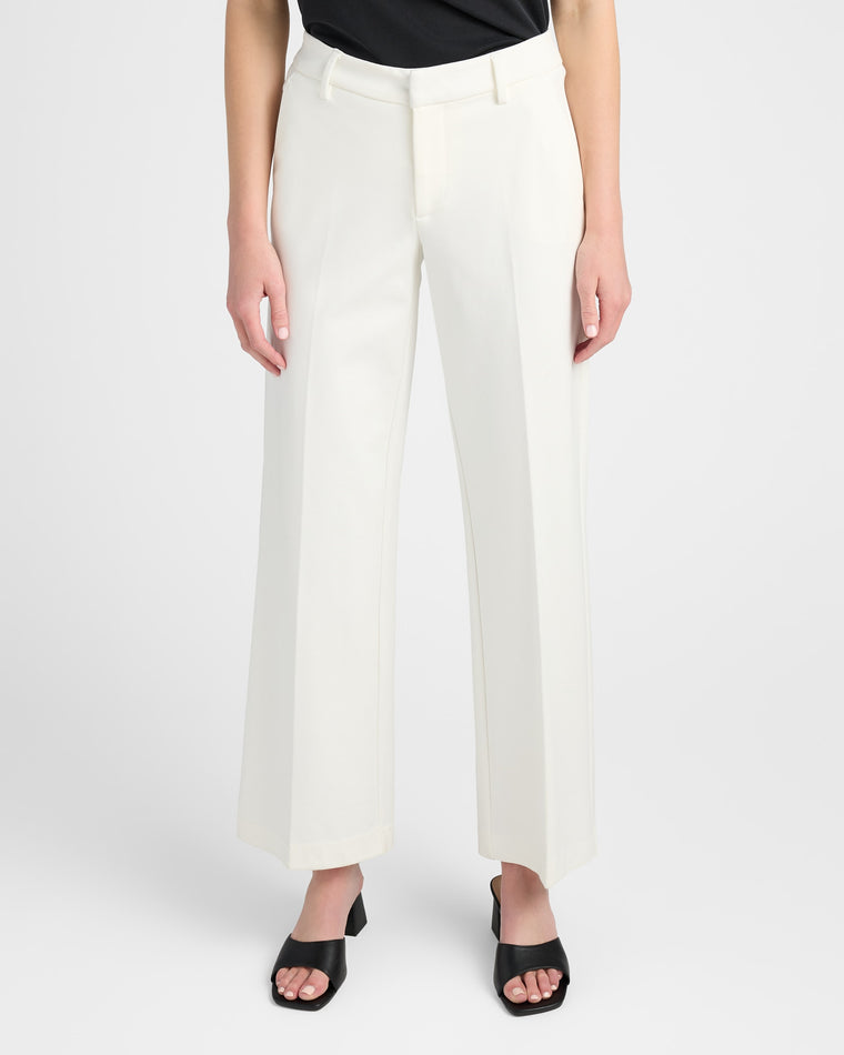 Vintage White $|& Liverpool Kelsey Wide Leg Trouser - SOF Front