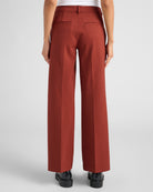 Brunette $|& Liverpool Kelsey Wide Leg Trouser - SOF Back