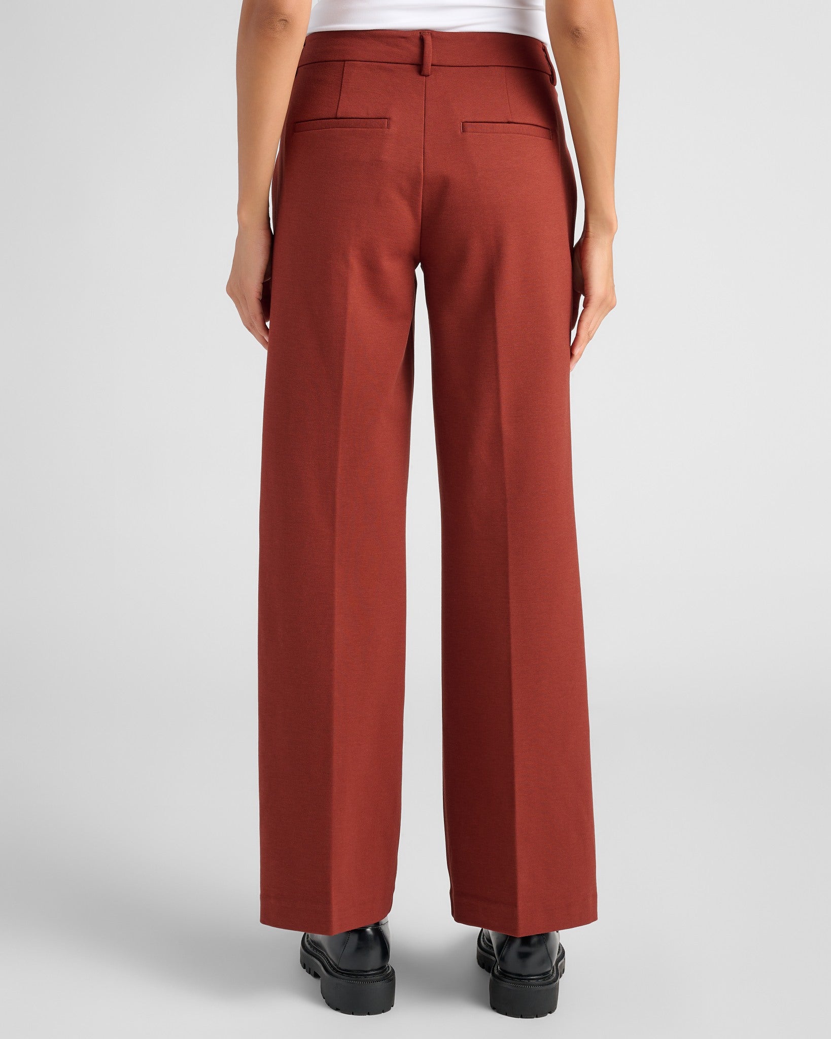 Brunette $|& Liverpool Kelsey Wide Leg Trouser - SOF Back