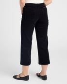 Onyx $|& Liverpool Corduroy Crop Wide Leg Pants - SOF Back