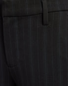 Black/Forest Pinstripe $|& Liverpool High Rise Kelsey Wide Leg Trouser - SOF Detail