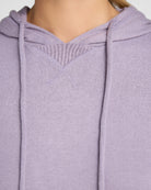 Heather Purple Sage $|& Interval Hacci Hoodie - SOF Detail