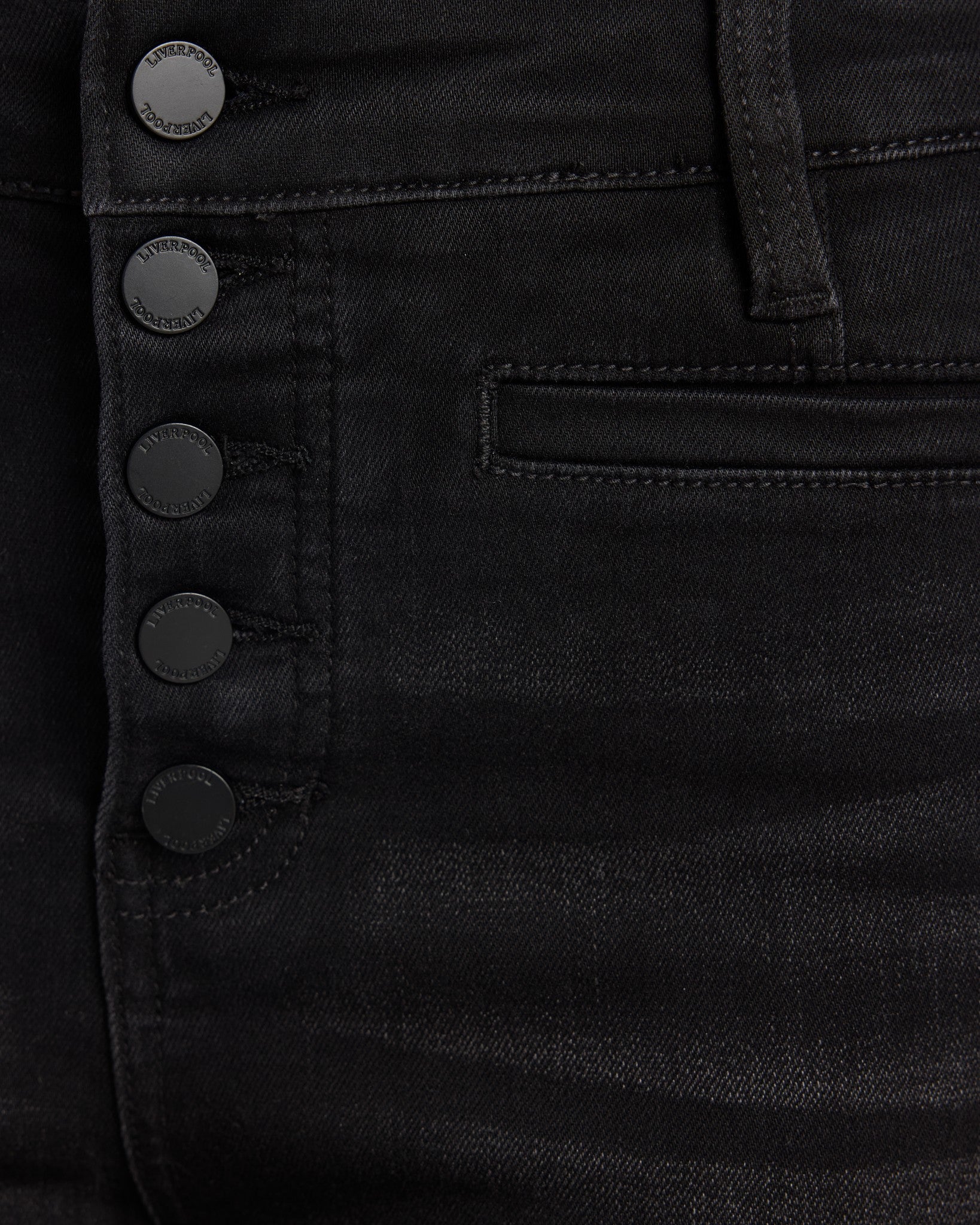 Lost Creek $|& Liverpool Abby High Rise Ankle Skinny Jeans with Button Fly - SOF Detail