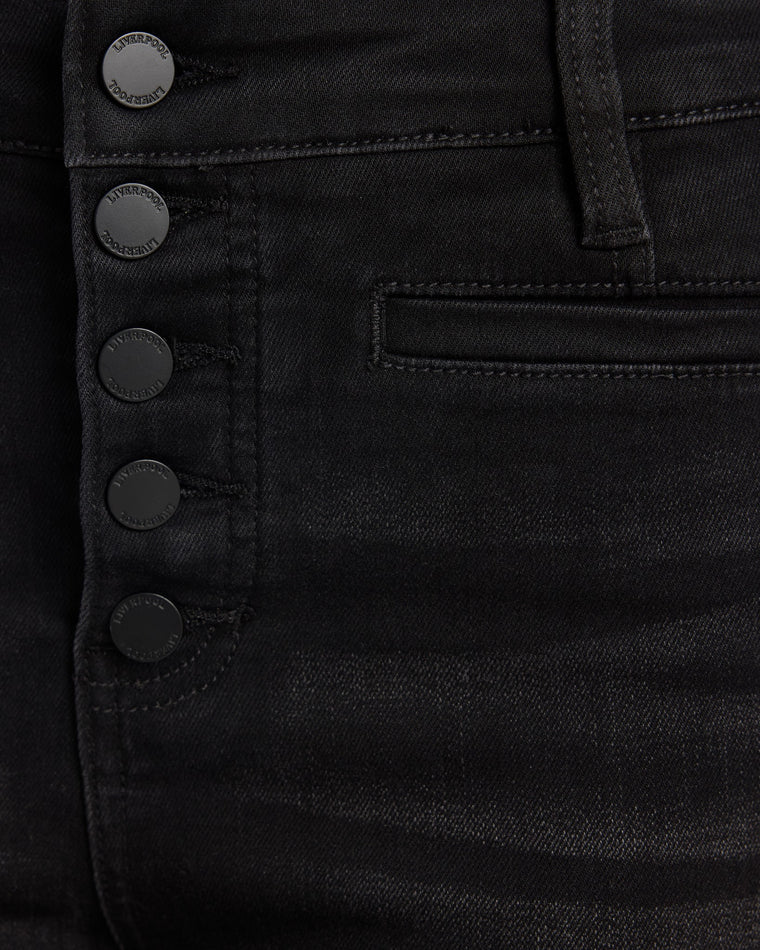 Lost Creek $|& Liverpool Abby High Rise Ankle Skinny Jeans with Button Fly - SOF Detail