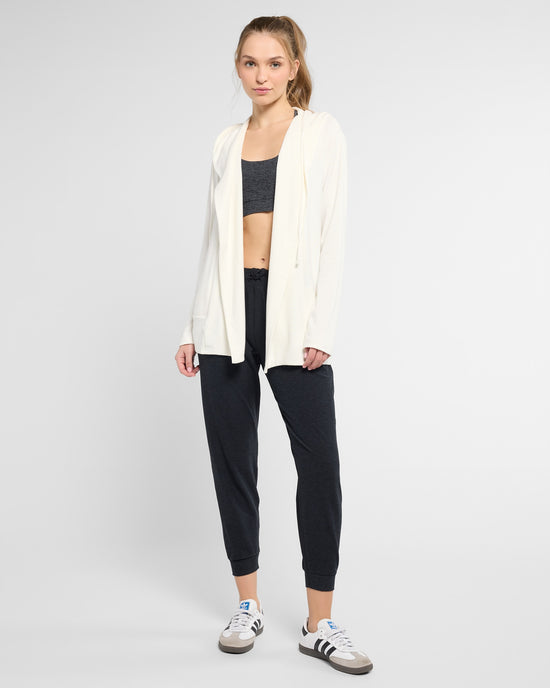 Cream $|& Interval Carefree Solid Hacci Cardigan - UGC On Fig