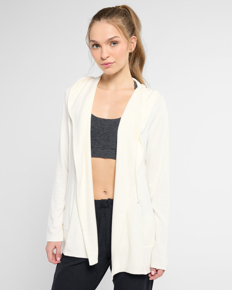 Cream $|& Interval Carefree Solid Hacci Cardigan - SOF Front