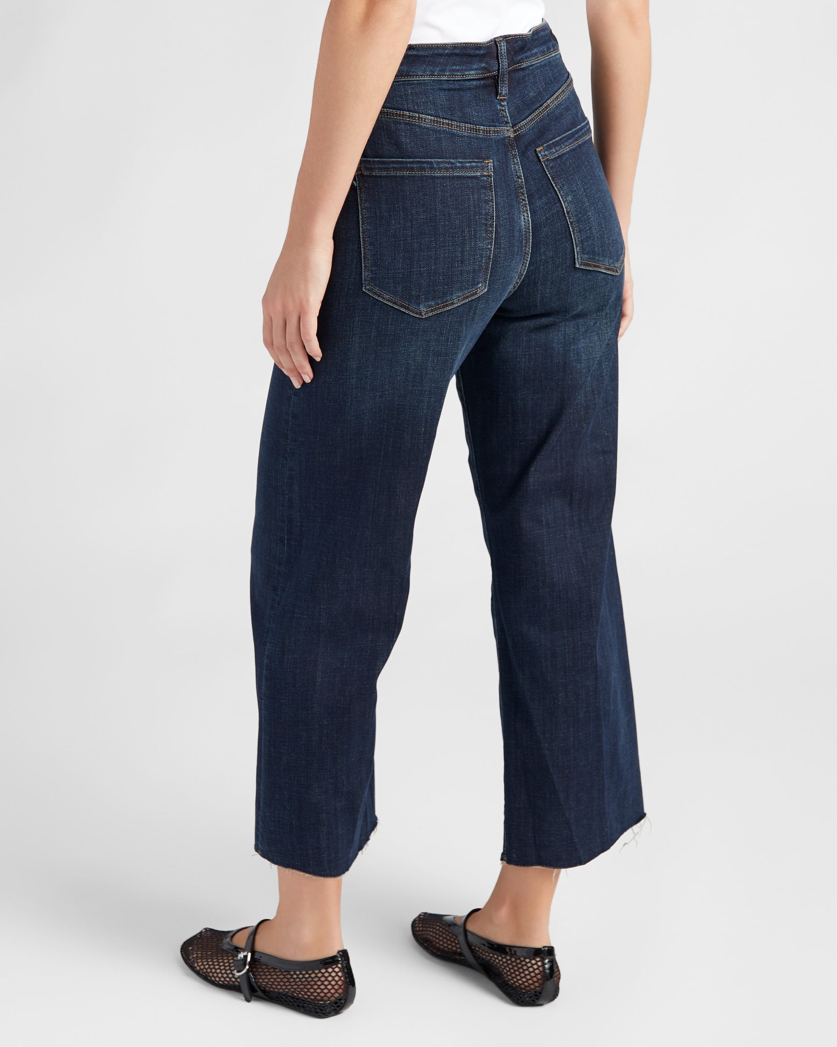 Eastmoor $|& Liverpool The Stride High Rise Wide Leg Jeans - SOF Back