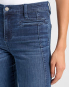 Mount Dora $|& Liverpool Hannah Flare Leg Jeans with Curved Seaming - SOF Detail