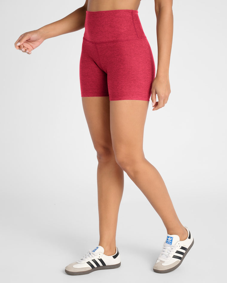 Sangria Red $|& Interval Spacedye Bike Short - SOF Front