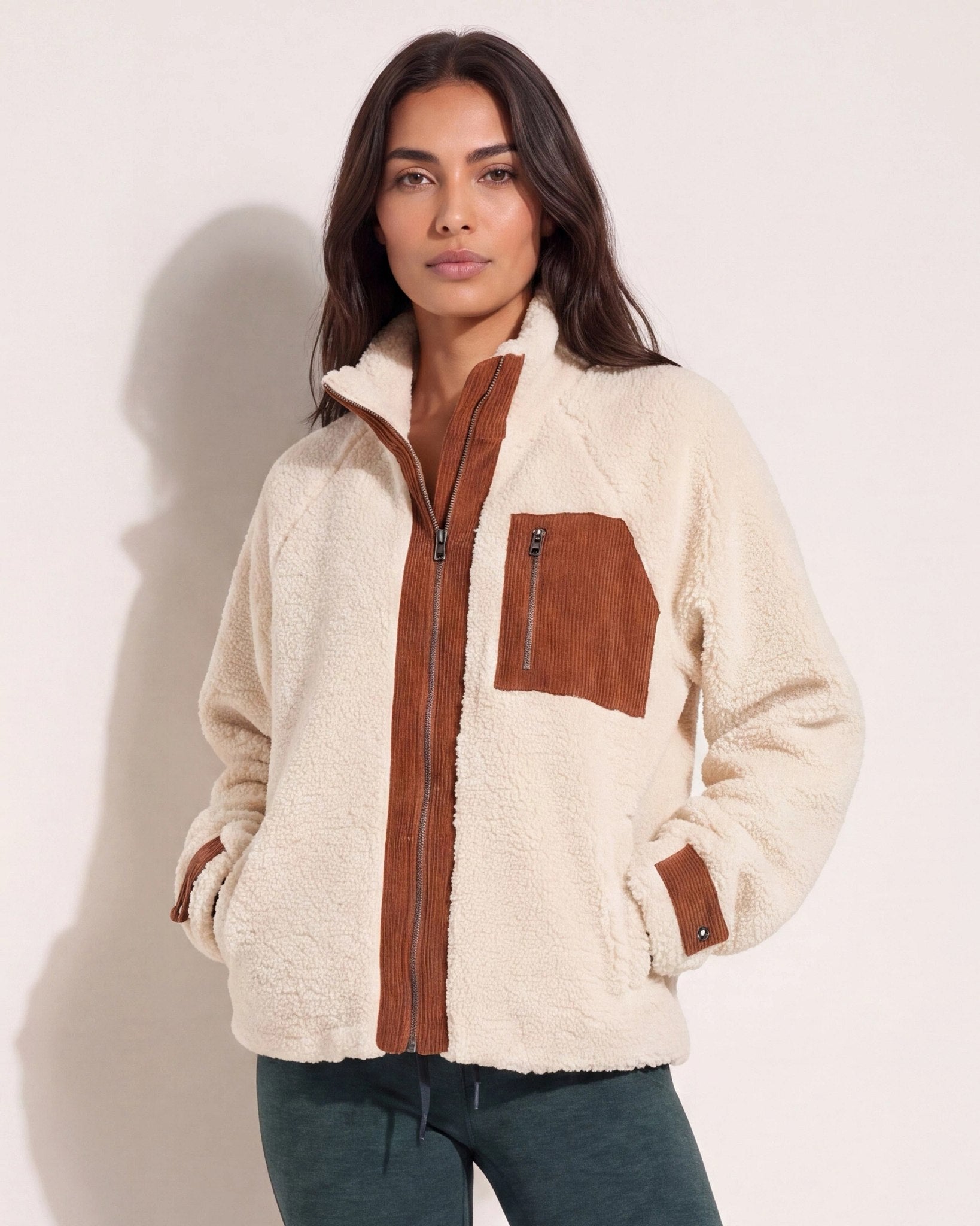 Cozy Sherpa Jacket - Corduroy Pocket, Classic Fit – Wantable